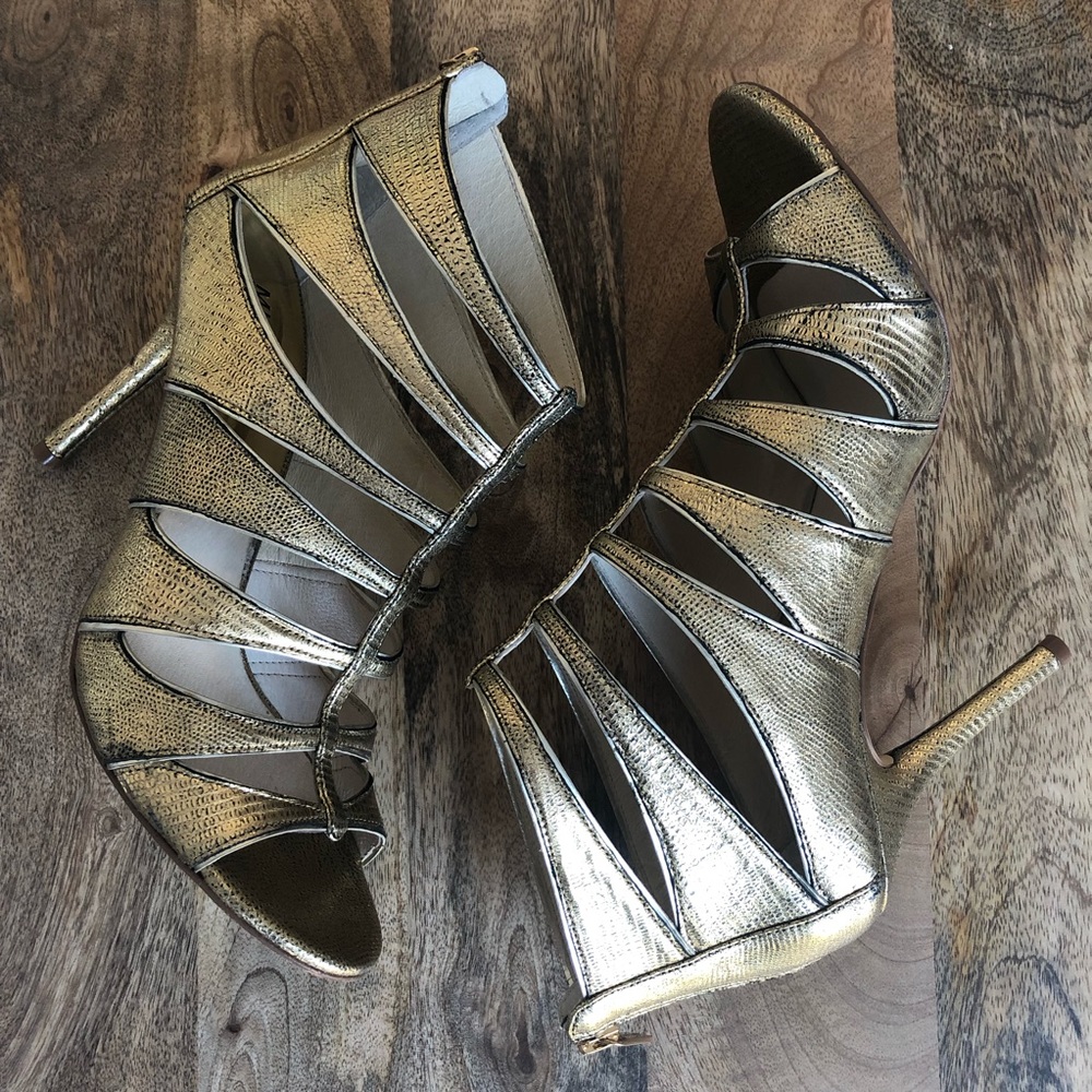 Michael Kors Mavis Metallic Heel